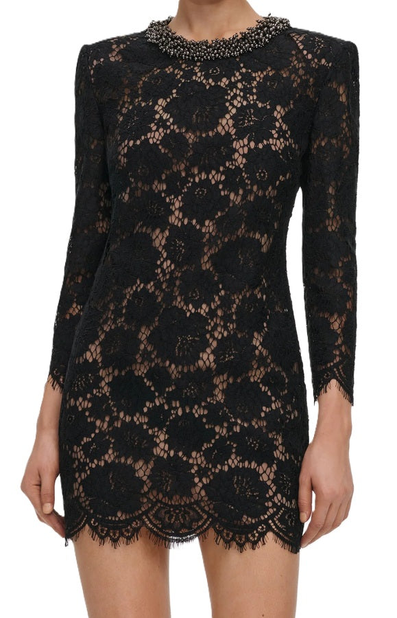 Kleid Self-Portrait Black Lace