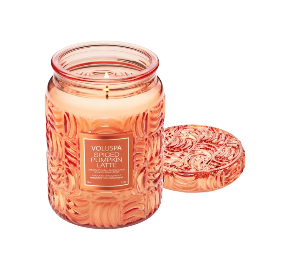 Kerze VOLUSPA Spiced Pumpkin Latte 18oz Large Jar