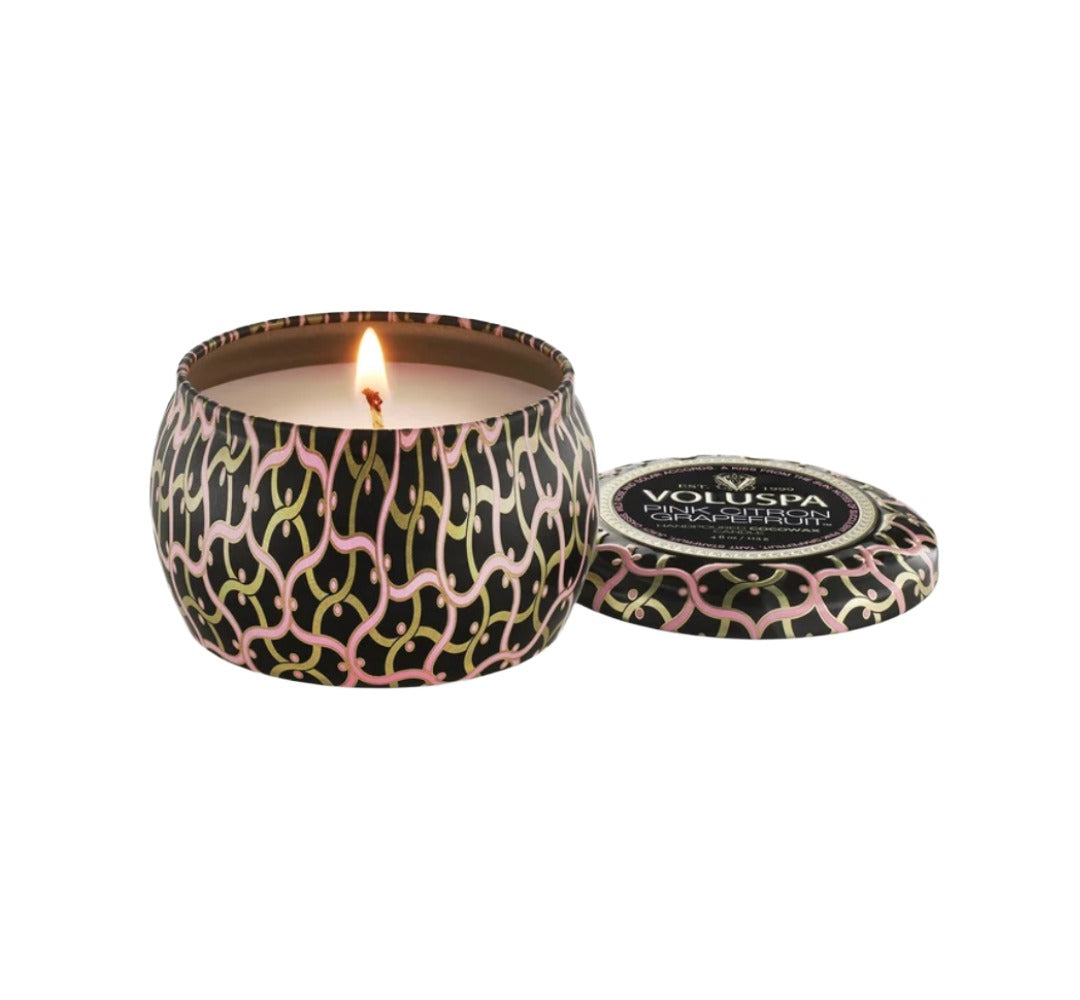 Kerze VOLUSPA Pink Citron Grapefruit Mini Tin Candle