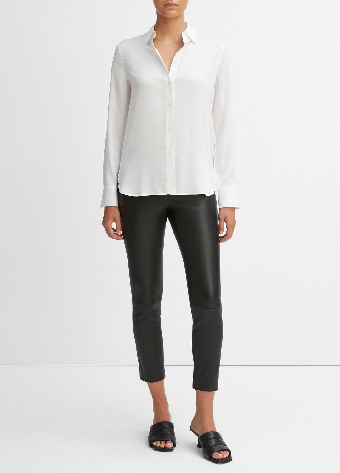 Bluse-Vince-SLIM-FITTED-BLOUSE-weiss