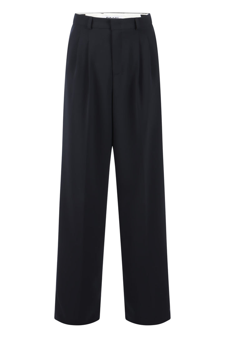 Hose-Rossi-Noa long-marine-Bundfalte 