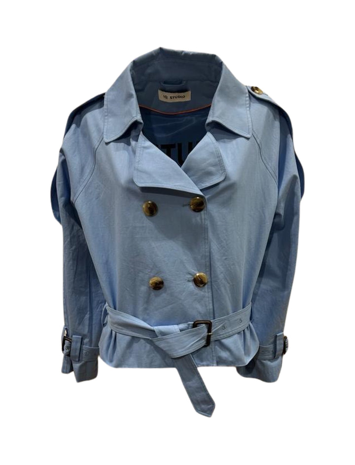 Mantel IQ Studio Derya Cropped Trench Coat