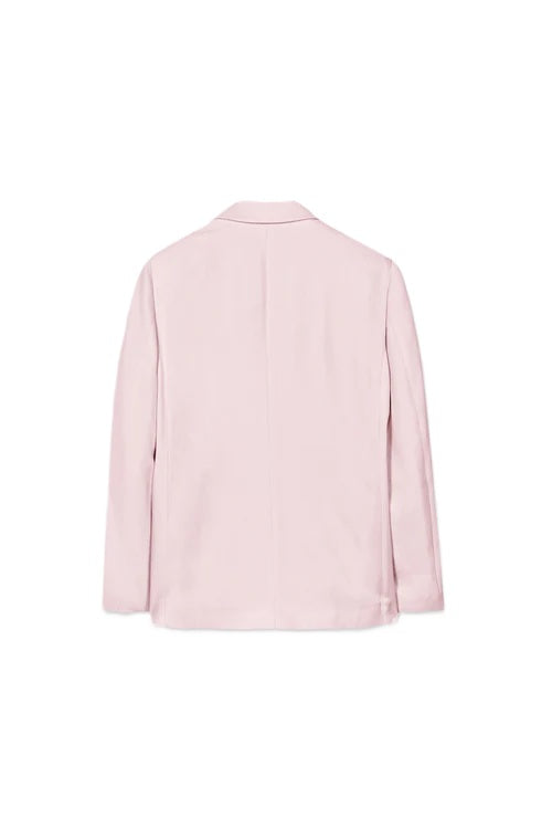 Blazer von Luisa Cerano in rosa. Der Blazer hat eine gerade Form und ein Revers mit Knöpfen. 