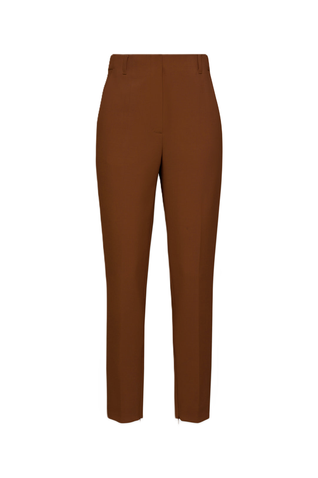 Zigarettenhose EMOTIONAL ESSENCE von Dorothee Schumacher aus Punto Milano mit hohem Bund, verkürztem Bein und Reißverschluss am Saum.