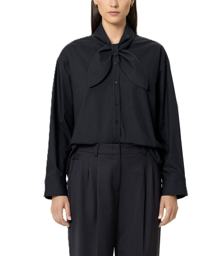 Hemd mit Schal-Schluppe Luisa Cerano