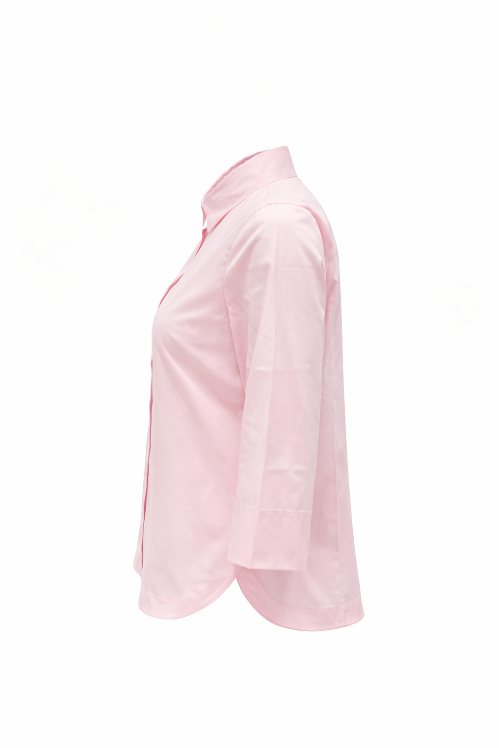 Hemdbluse The White Shirt in rosa. Diese klassische Hemdbluse mit Halbarm überzeugt durch ihre zeitlose Ausstrahlung. Die durchgehende Knopfleiste und der Hamdkragen unterstreicht den stilvollen Charakter und macht sie zu einem vielseitigen Begleiter.