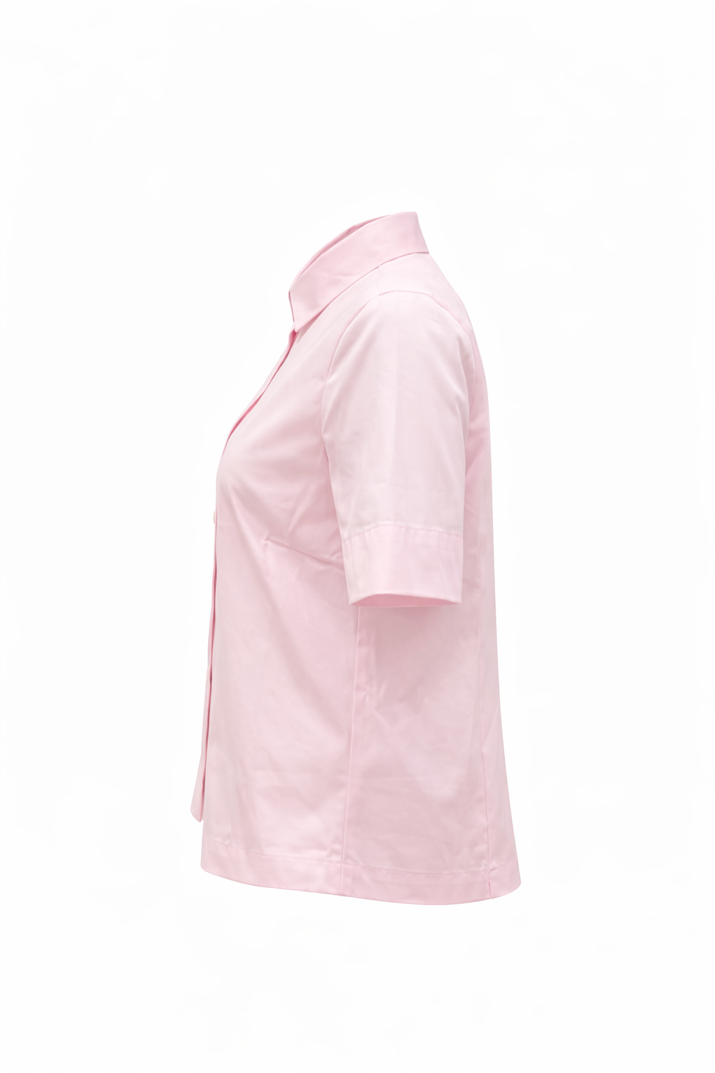 Hemdbluse The White Shirt Kurzarm in rosa. Diese klassische Hemdbluse überzeugt mit ihrem klassischen Hemdkragen, der durchgehenden Knopfleiste und der Rückenfalte. Sie hat eine normale Passform und fällt größengetreu aus. 