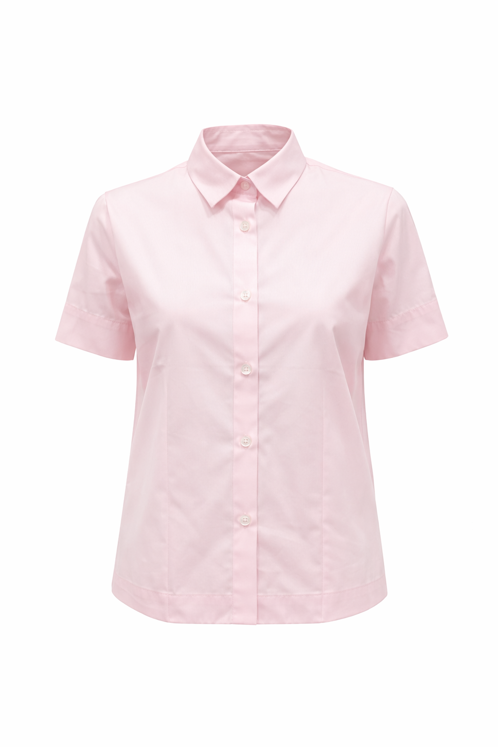 Hemdbluse The White Shirt Kurzarm in rosa. Diese klassische Hemdbluse überzeugt mit ihrem klassischen Hemdkragen, der durchgehenden Knopfleiste und der Rückenfalte. Sie hat eine normale Passform und fällt größengetreu aus. 