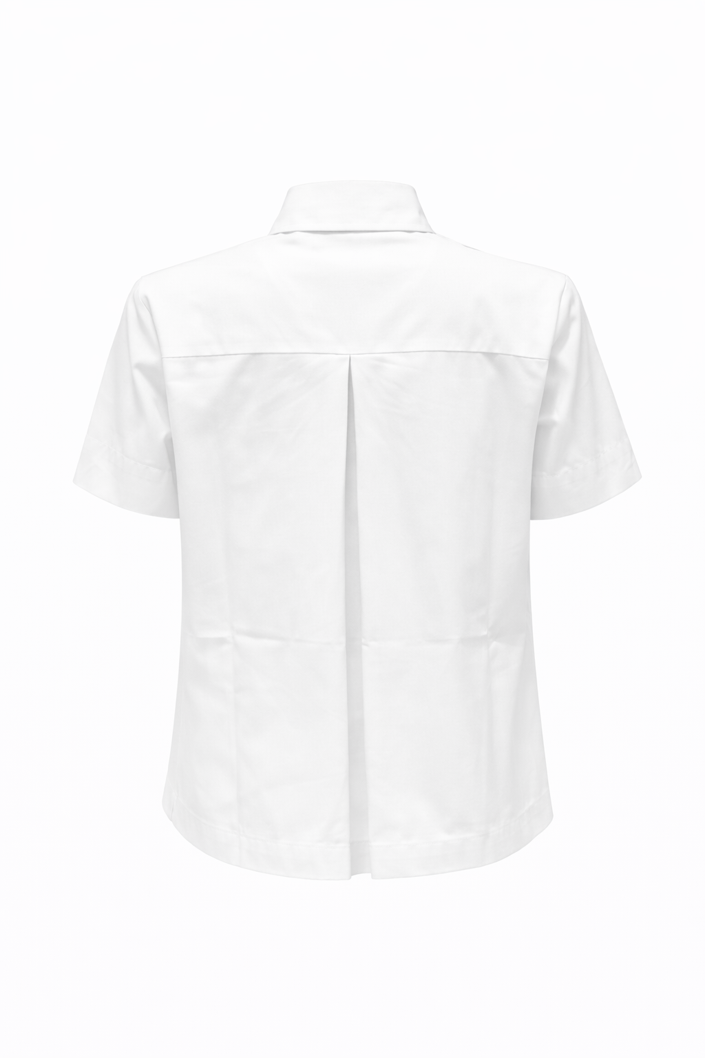 Hemdbluse The White Shirt Kurzarm in weiß. Diese klassische Hemdbluse überzeugt mit ihrem klassischen Hemdkragen, der durchgehenden Knopfleiste und der Rückenfalte. Sie hat eine normale Passform und fällt größengetreu aus. 