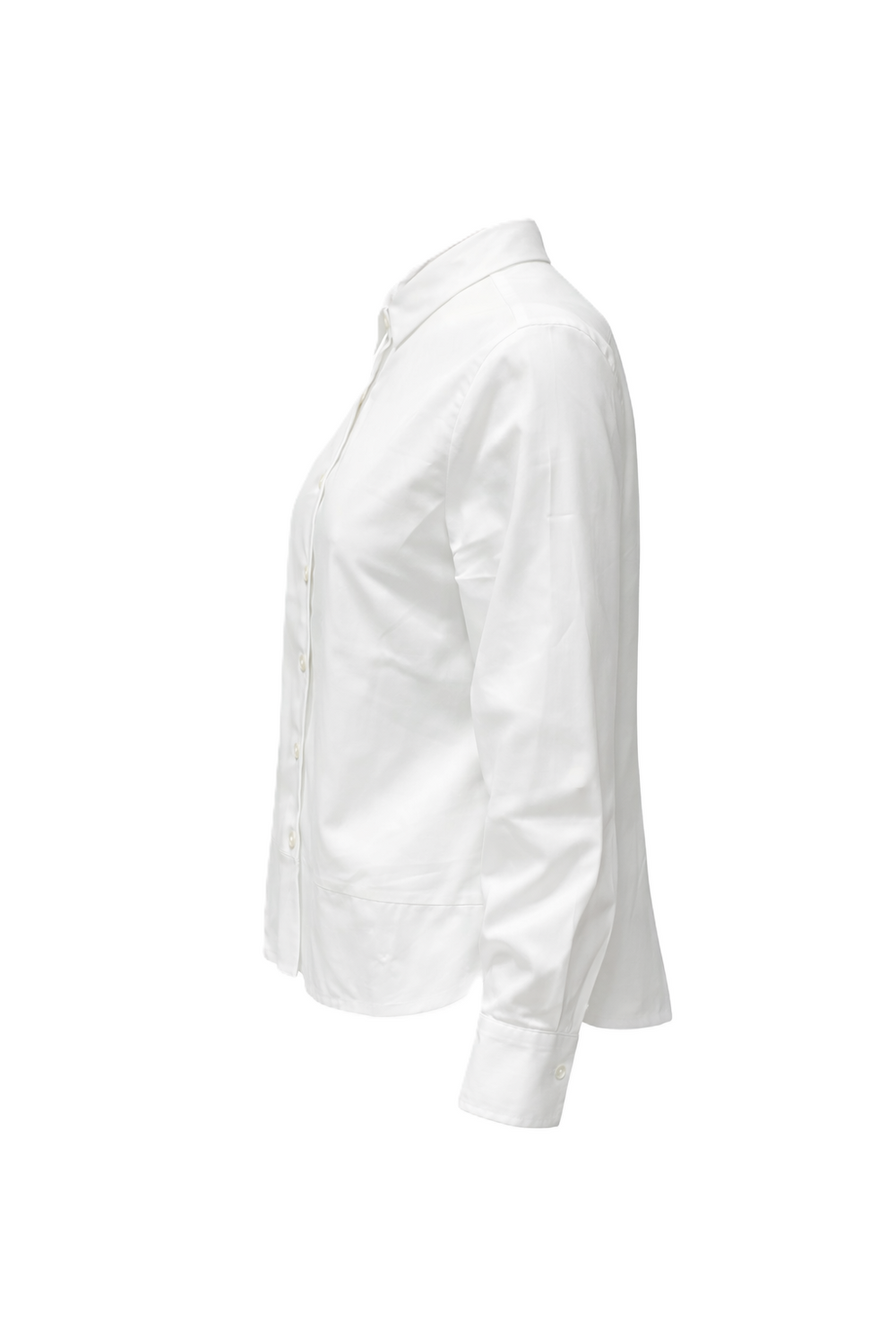 Hemdbluse The White Shirt in weiß. Diese schlichte Hemdbluse überzeugt mit zeitloser Eleganz. Der Hemdkragen und die durchgehende Knopfleiste unterstreichen den klassischen Charakter, während der Langarm und die größengerechte Passform für einen angenehmen Sitz sorgen.