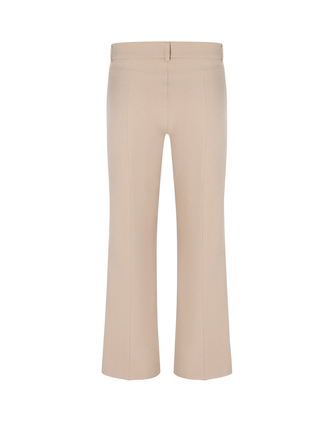 Hose Cambio Farah in dusted caramel. Bootcut-Hose mit geradem, verkürztem Bein und normaler Leibhöhe. Gürtelschlaufen, seitliche Einstecktaschen und Biese auf der Vorderseite. Ton-in-Ton-Ziernaht an den äußeren Seiten. Leicht elastisches Material.