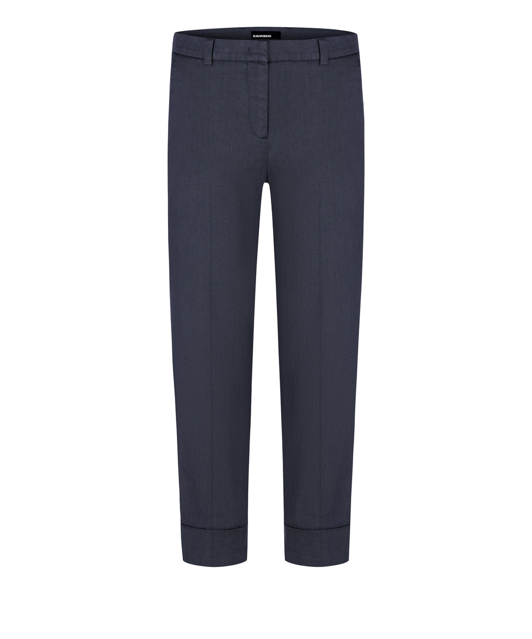 Hose von Cambio Krystal in dunkelblau. Zip und Riegel in schmaler Form und Aufschlag. Schöne leichte Sommerware. 