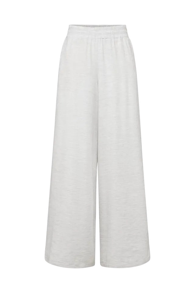 Hose Drykorn CEILING 10 mit Gummibund in grau und weitem Bein welches lang geschnitten ist und locker fällt