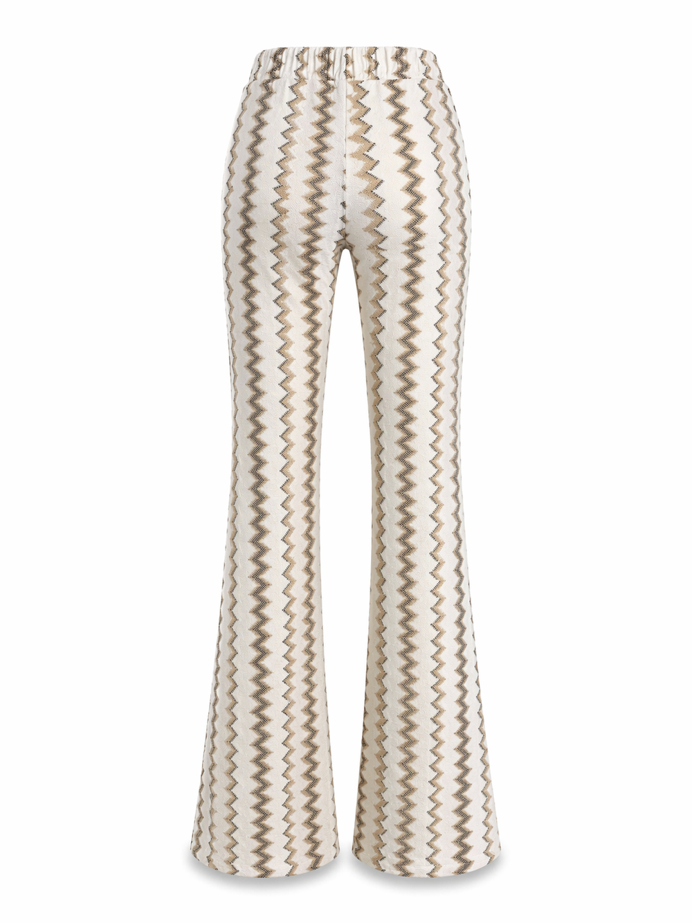 Hose Pho Firenze in gold und weiß. Lange und bezaubernde Hose im Zickzack-Muster. Die Hose hat einen Gummizug und Taschen. Sie hat einen kleinen Kick. Das zarte Glitzergarn wirkt besonders edel und feminin. Wir haben auch das passende Oberteil dazu, so dass der Look wie ein Overall aussieht.