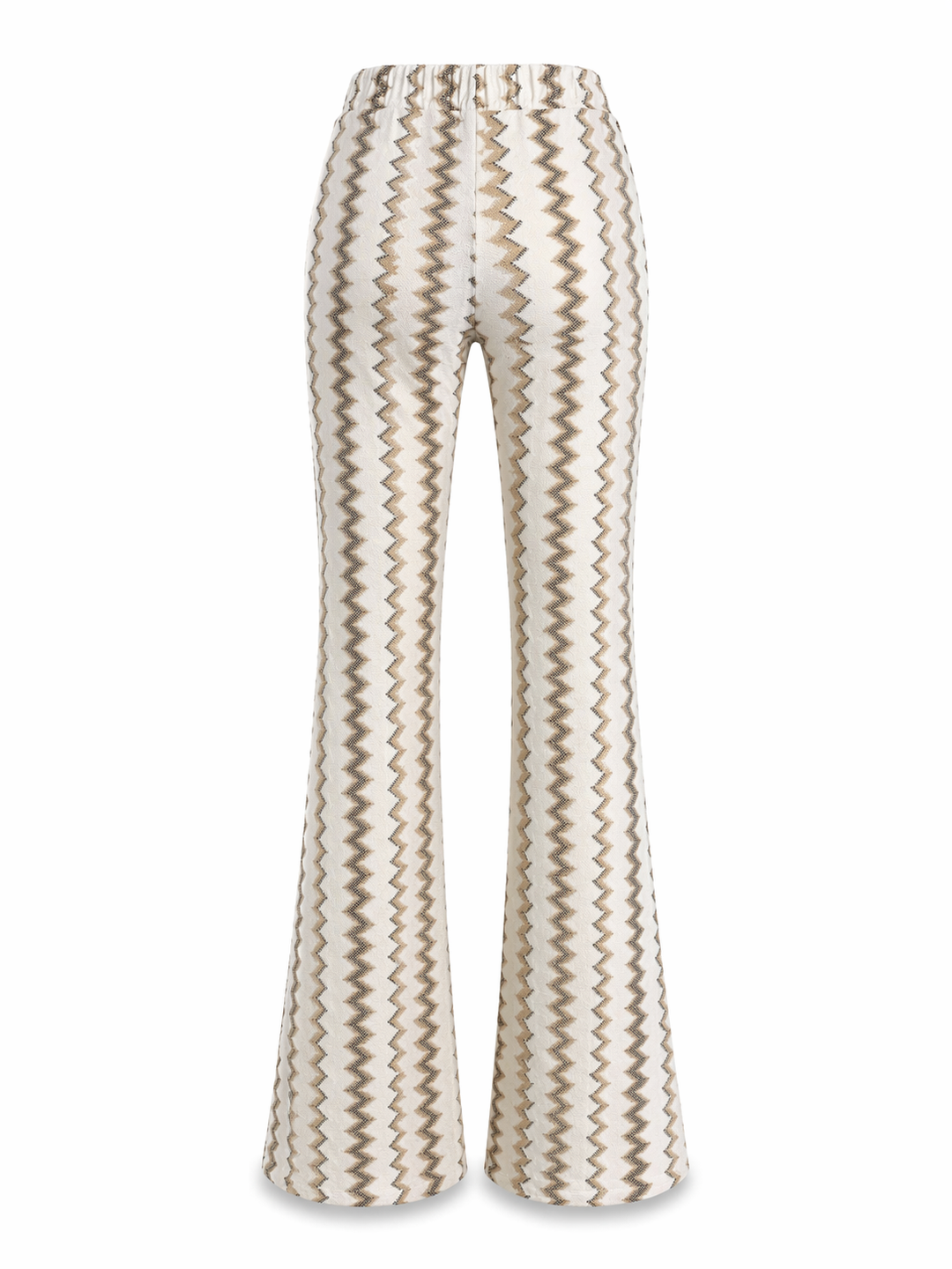 Hose Pho Firenze in gold und weiß. Lange und bezaubernde Hose im Zickzack-Muster. Die Hose hat einen Gummizug und Taschen. Sie hat einen kleinen Kick. Das zarte Glitzergarn wirkt besonders edel und feminin. Wir haben auch das passende Oberteil dazu, so dass der Look wie ein Overall aussieht.