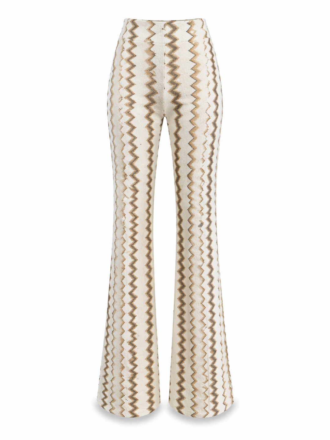 Hose Pho Firenze in gold und weiß. Lange und bezaubernde Hose im Zickzack-Muster. Die Hose hat einen Gummizug und Taschen. Sie hat einen kleinen Kick. Das zarte Glitzergarn wirkt besonders edel und feminin. Wir haben auch das passende Oberteil dazu, so dass der Look wie ein Overall aussieht.