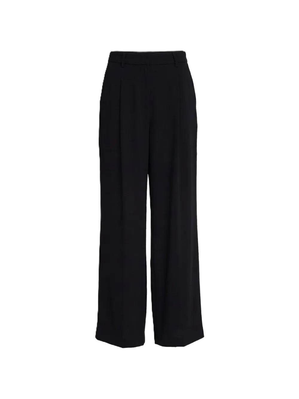 Hose von S Max Mara SMMDONATA. Weite Form mit Bundfalten in navy. Taschen und lang geschnitten. Sommerhose. 