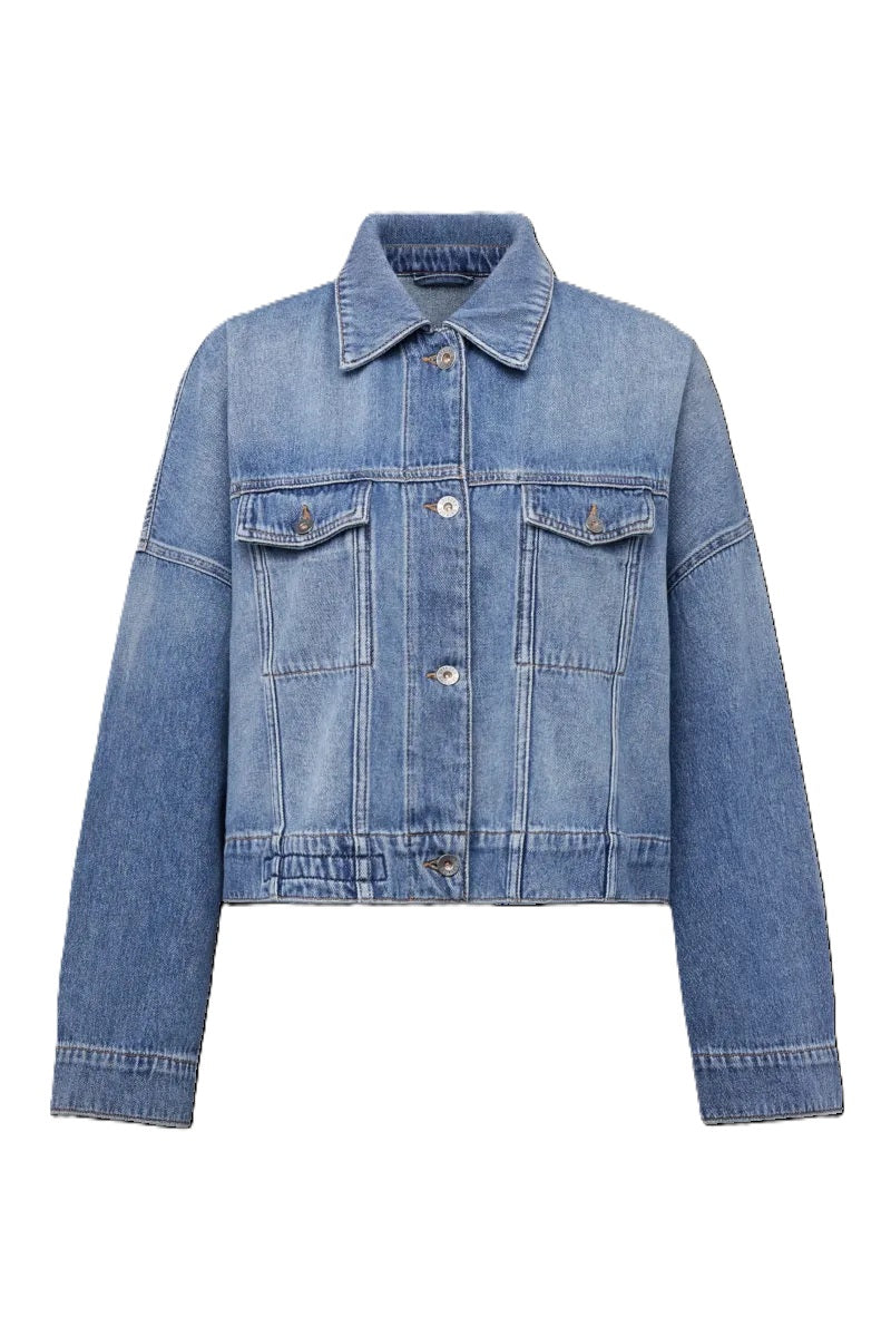 acke Drykorn HOLBROOKS 10 aus jeans in blau und oversized mit Taschen 