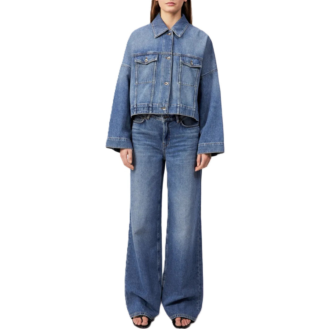acke Drykorn HOLBROOKS 10 aus jeans in blau und oversized mit Taschen 