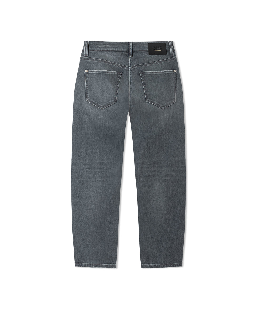 Jeans Cambio Elli in grey cosy used. Jeans in leicht verwaschenen grau. Die Jeans ist leicht verkürzt und hat ein gerades Bein. Sie hat Taschen, Knopf und Reißverschluss. Sie hat klassische Gürtelschlaufen.