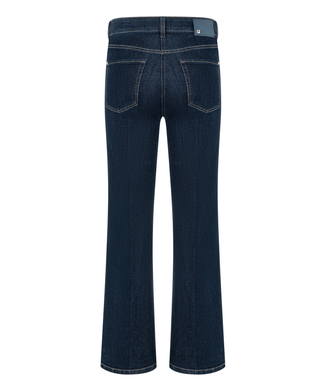 Jeans Cambio Paris flared basic rinsed washed. Super schöne und moderne Jeans in einem ungewaschenen blau. Die Jeans ist lang und schmal geschnitten und hat einen leichten Kick. Die Jeans hat eine mittlere Leibhöhe und einen Reißverschluss. Die Form ist ein 5-Pocket-Style