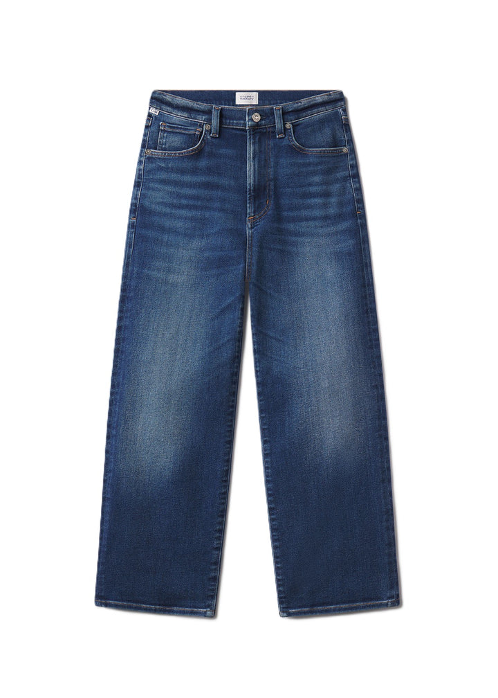 Jeans Citizens of Humanity CAIA. Die High-Waist-Jeans überzeugt mit ihrem schmalen, geraden Bein und einem weichen Stretch-Denim, der angenehmen Tragekomfort bietet und gleichzeitig formstabil bleibt.