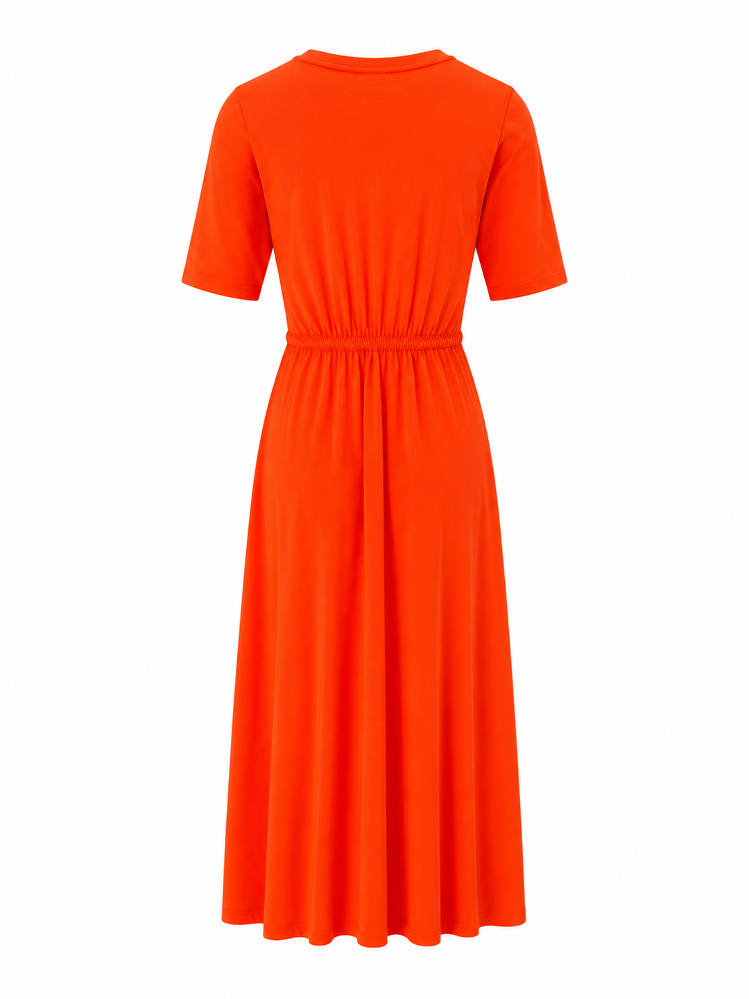 Farm Rio ARTSY FLORA Dress in rot. Mittelanges und leicht ausgestelltes Kleid in T-Shirt Ware. Das Kleid hat einen Rundhalsausschnitt und halblange Ärmel. An der Taille hat es zwei Cut-Outs. Dadurch scheint etwas Haut durch und macht das Kleid zu einem Highlight. 