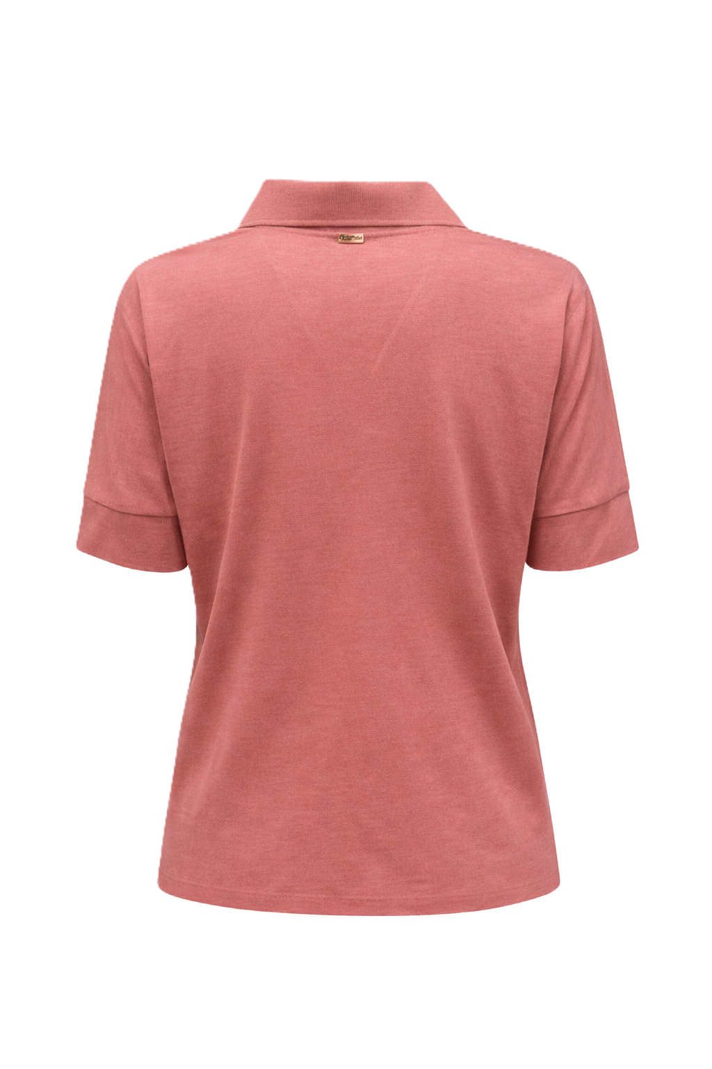 Polopullover Herno. Tolles Poloshirt aus weichem und leichtem Baumwolljersey mit gerippten Details, die eine Trikotoptik verleihen. V-Ausschnitt mit Kragen und halbarm. Gerade Form in beere.