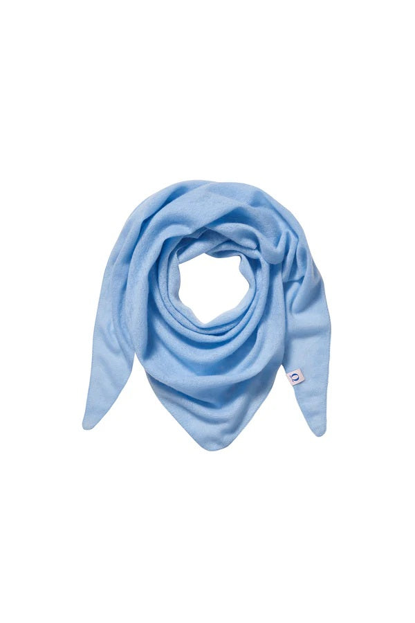 Schal PUR SCHOEN Adria bleu. Hübscher gefilzter Kaschmirschal. Der Schal ist ein Nickituch aus 100% Cashmere. 