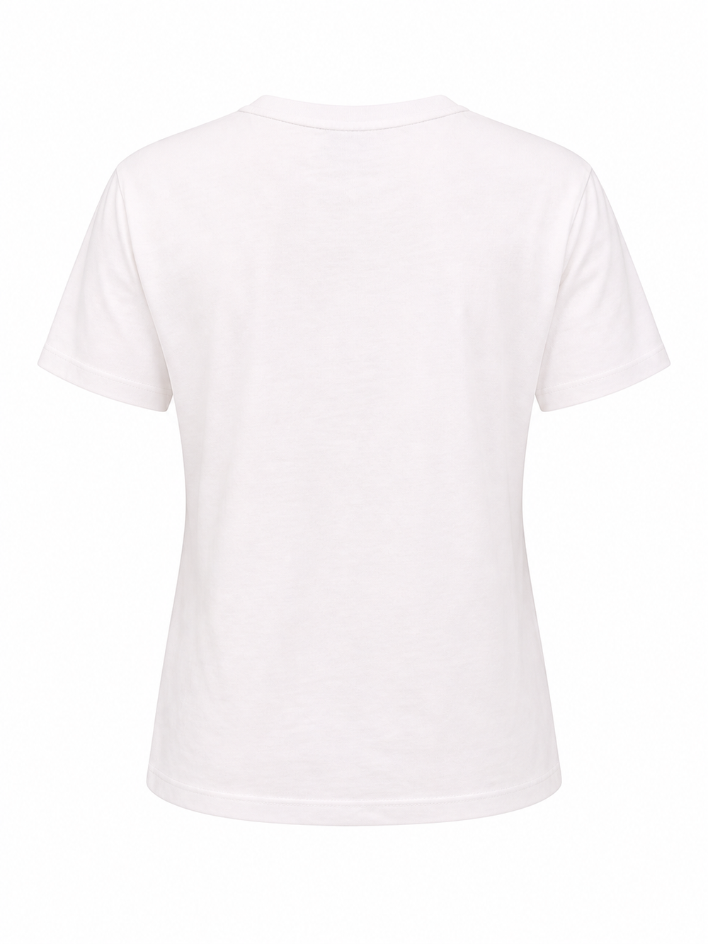 Weißes T-Shirt von Railin mit „Dot Socks Front Net“-Print und Netzstruktur aus Baumwolle mit kurzen Ärmeln.