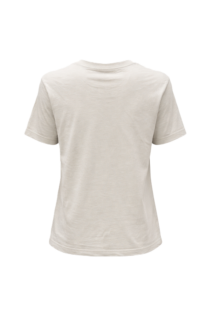 Shirt von Unartig in grün mit Frauenprint in rosa. Das Shirt ist aus Baumwole, hat kurze Ärmel und einen Rundhalsausschnitt und fällt locker aus. 