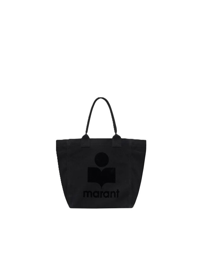 Tasche von Isabel Marant SMALL YENKY in black aus Baumwolle mit Logo. 