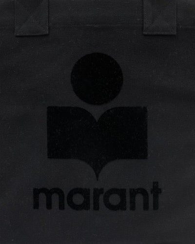 Tasche von Isabel Marant SMALL YENKY in black aus Baumwolle mit Logo. 