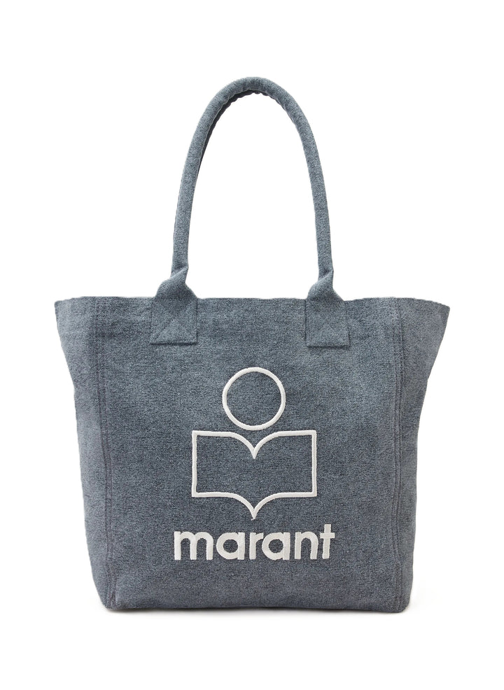 Tasche Isabel Marant SMALL YENKY in faded black. Dieser Shopper besticht durch sein markantes Logo und die angenehme Größe. Man kann die Tasche perfekt über der Schulter tragen, oder einfach in der Hand. 
