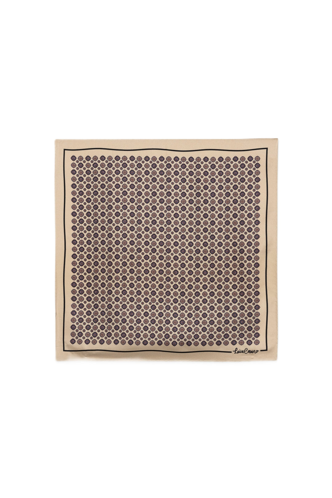 Tuch Luisa Cerano in Multi. Dieses kleine, quadratische Tuch aus 100 % Seide begeistert mit seinem exklusiven Krawattenmuster und einer edlen, eleganten Ausstrahlung. Sorgfältig eingefasste Kanten.